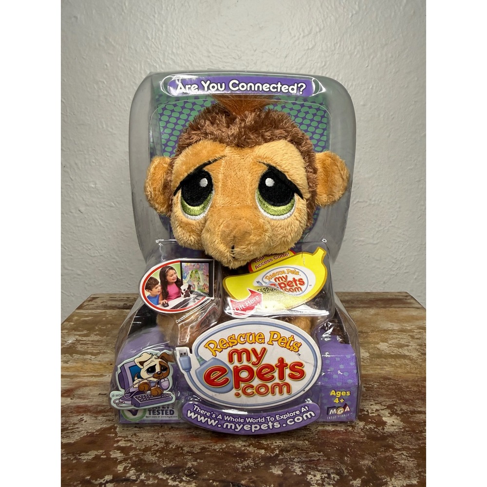 MGA Entertainment Rescue Pets My ePets Monkey Plush Toy NEW